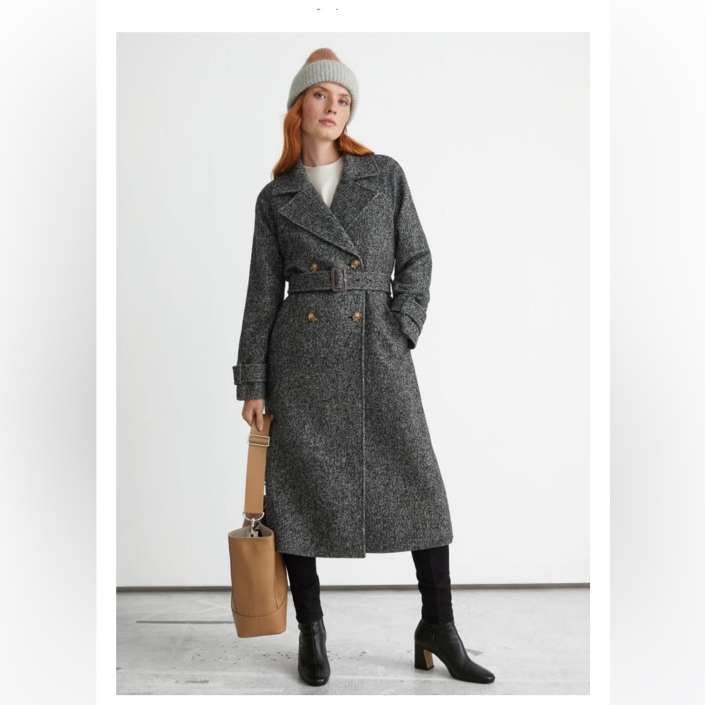 & Other Stories - Woollen belted overcoat